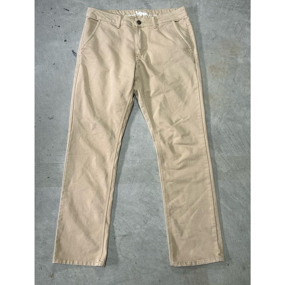 Bulletprufe Denim Jeans Men's Khaki Tan Stretch Straight Leg Pants Sz 34x34